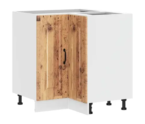 Virtuves Stūra Skapītis, Kalmar, Veca Koka, Inženierijas Koks Vidaxl