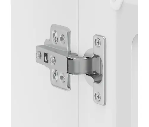 Klaasuksega Köögiseinakapp, Kalmar, Valge, Tehispuit