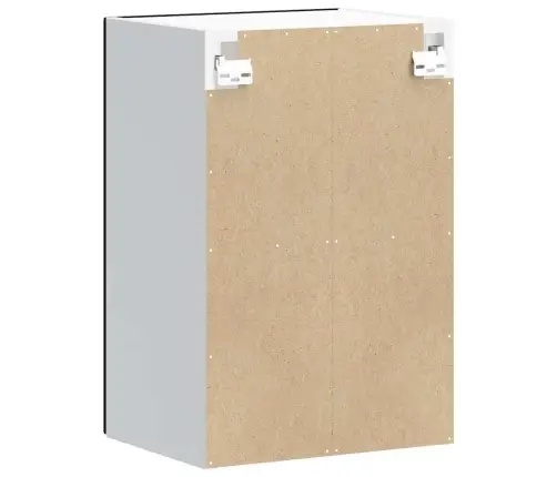 Virtuves Sienas Skapis Ar Stikla Durvīm Kalmar Melns Vidaxl