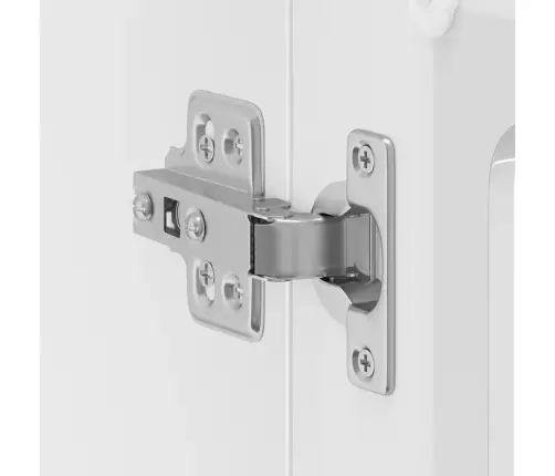 Virtuves Sienas Skapis Ar Stikla Durvīm Kalmar Spīdīgi Balta Vidaxl