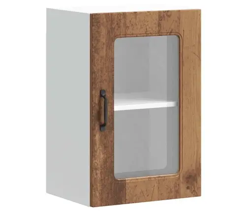 Köögi Seinakapp Klaasuksega "Kalmar", Vanast Puidust Tehispuit