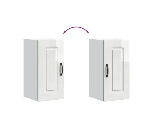 Sieninė Virtuvės Spintelė, Kalmar, Balta, Apdirbta Mediena