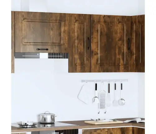 Sieninė Virtuvės Spintelė, Kalmar, Dūminio Ąžuolo, Mediena