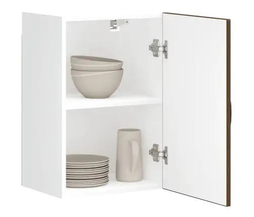 Virtuves Sienas Skapītis Kalmar Brūna Ozola Inženierijas Koks Vidaxl