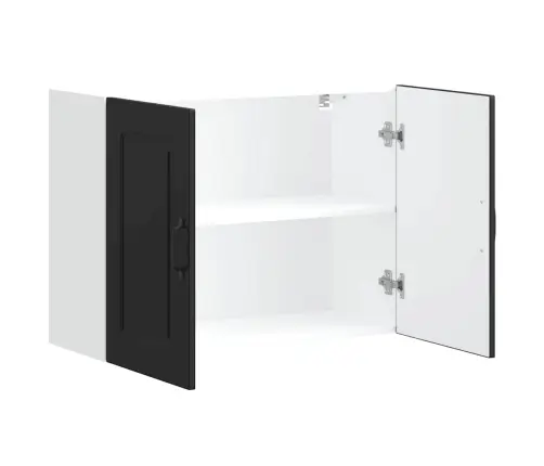 Sieninė Virtuvės Spintelė, Kalmar, Juoda, Apdirbta Mediena