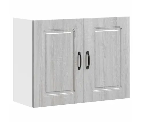 Virtuves Sienas Skapītis Kalmar Pelēka Koka Inženierijas Koks Vidaxl