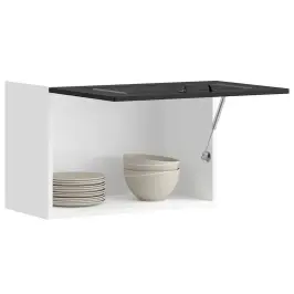 Virtuves Sienas Skapītis, Kalmar, Melns, Inženierijas Koks Vidaxl