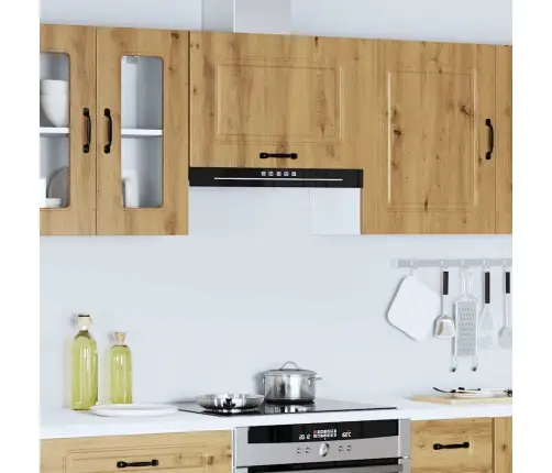 Virtuves Sienas Skapītis, Kalmar, Koka Krāsā, Inženierijas Koks Vidaxl