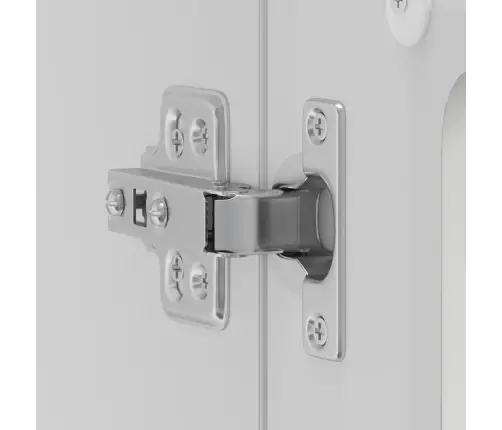 Klaasuksega Köögiseinakapp, Kalmar, Valge, Tehispuit