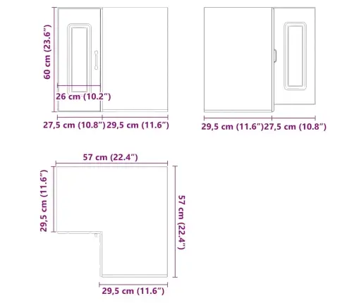 Köögiseina Nurgakapp, Kalmar, Valge, Tehispuit
