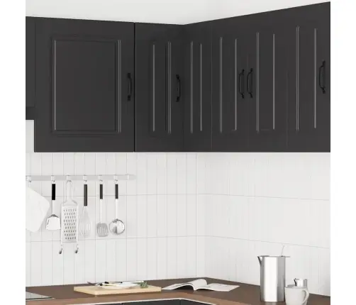 Virtuvės Sieninė Kampinė Spintelė "Kalmar" Juoda