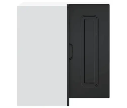 Virtuvės Sieninė Kampinė Spintelė "Kalmar" Juoda