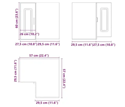 Virtuves Sienas Stūra Skapis 