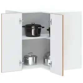 Virtuves Sienas Stūra Skapis "Kalmar" Veca Koka Vidaxl