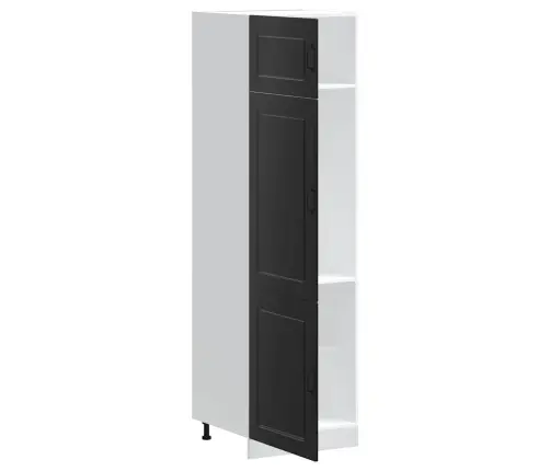 Virtuvės Spinta "Kalmar" Juoda Inžinierinė Mediena