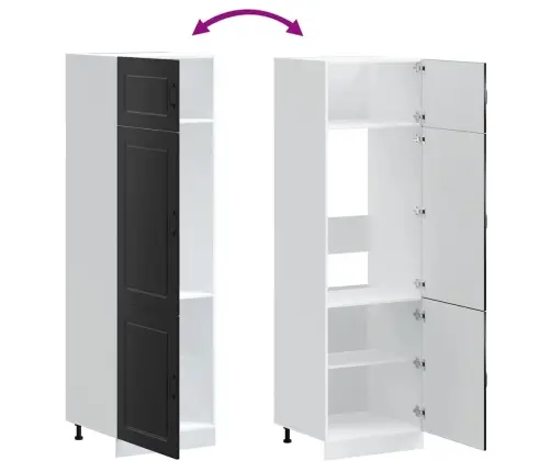 Virtuvės Spinta "Kalmar" Juoda Inžinierinė Mediena