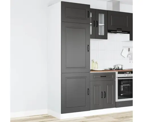 Virtuvės Spinta "Kalmar" Juoda Inžinierinė Mediena