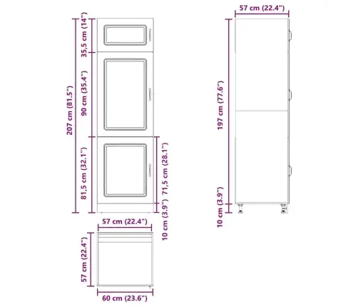 Köögikapp, Kalmar, Sonoma Tamm, Tehispuit
