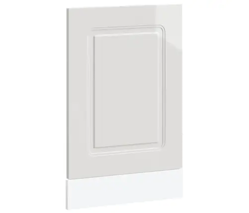 Nõudepesumasina Paneel, Kalmar, Kõrgläikega Valge, 45X1,5X67 Cm