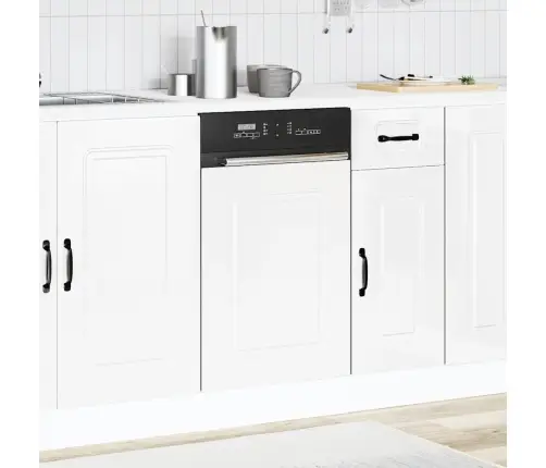 Nõudepesumasina Paneel, Kalmar, Kõrgläikega Valge, 45X1,5X67 Cm