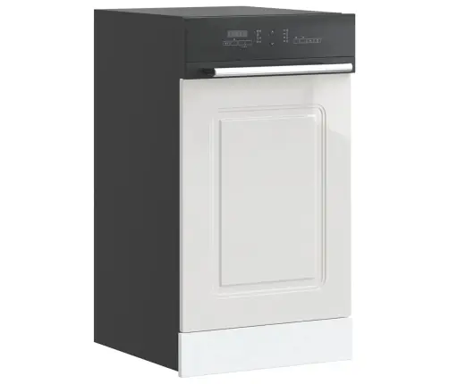 Nõudepesumasina Paneel, Kalmar, Kõrgläikega Valge, 45X1,5X67 Cm