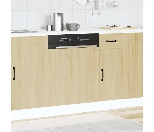 Trauku Mazgājamās Mašīnas Panelis Kalmar Ozolkoka 60X1,5X67 Cm Vidaxl