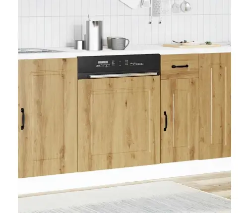 Trauku Mazgājamās Mašīnas Panelis Kalmar Koka Krāsā 60X1,5X67Cm Vidaxl