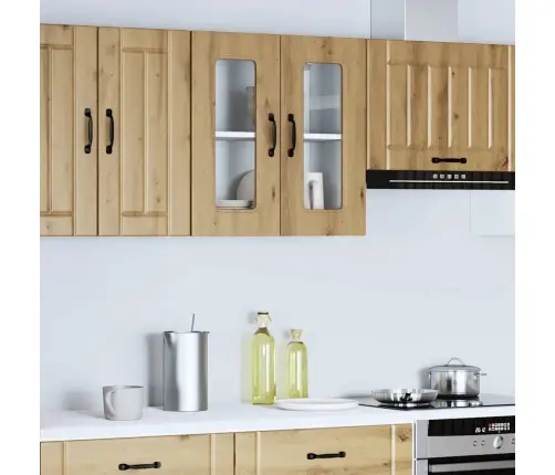 Virtuvės Spintelė Su Stiklinėmis Durimis, Kalmar, Artisano