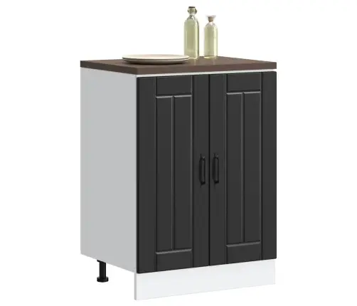 Kriauklės Pagrindo Spintelė "Lucca" Black Engineered Wood