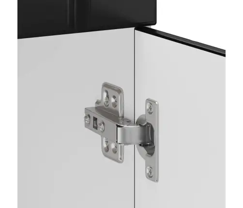 Virtuvės Spintelė, Lucca, Juoda, Apdirbta Mediena