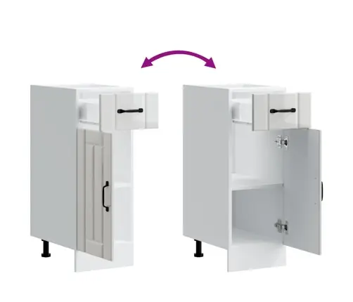 Virtuves Apakšējai Skapītis, Lucca, Inženierijas Koks Vidaxl