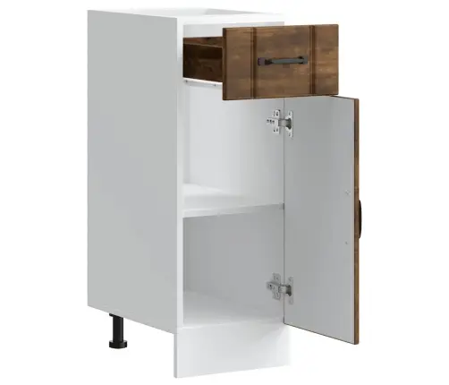 Virtuvės Spintelė, Lucca, Dūminio Ąžuolo, Apdirbta Mediena