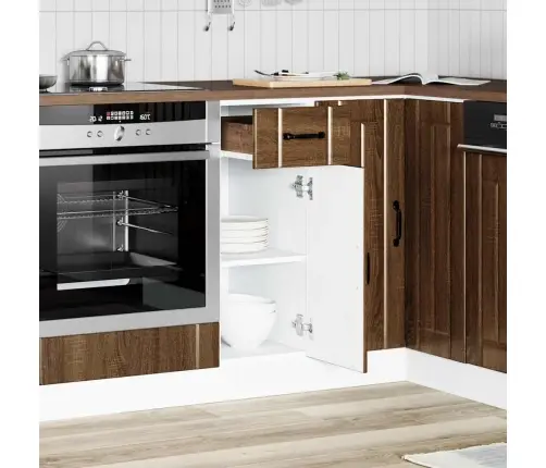 Köögi Aluskapp Lucca, Pruun Tamm, Tehispuit