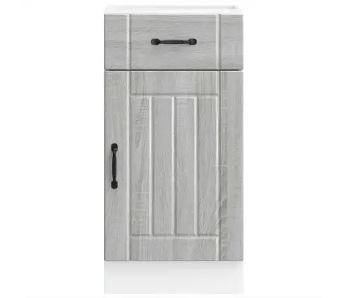 Virtuves Apakšējai Skapītis, Lucca, Pelēka Ozolkoka Krāsa Vidaxl