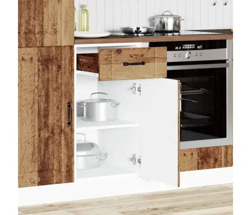 Virtuvės Spintelė, Lucca, Medienos, Apdirbta Mediena