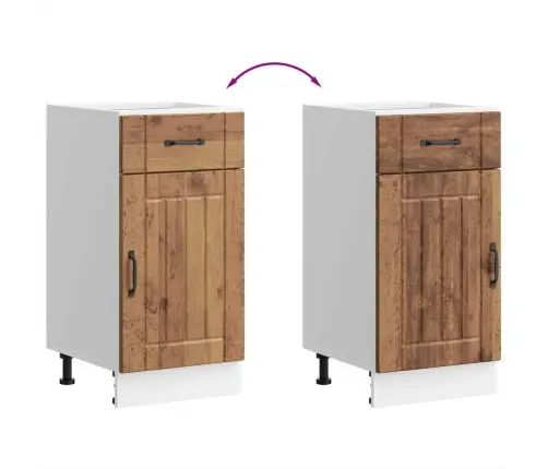 Virtuvės Spintelė, Lucca, Medienos, Apdirbta Mediena