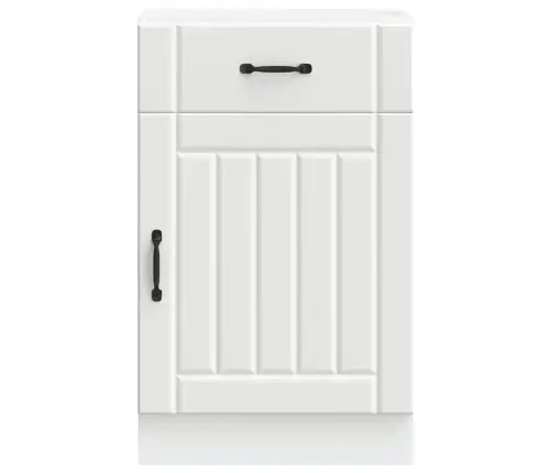 Virtuvės Spintelė, Lucca, Balta, Apdirbta Mediena