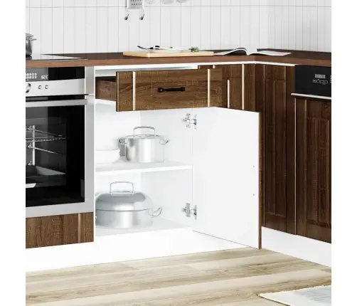 Köögi Aluskapp Lucca, Pruun Tamm, Tehispuit