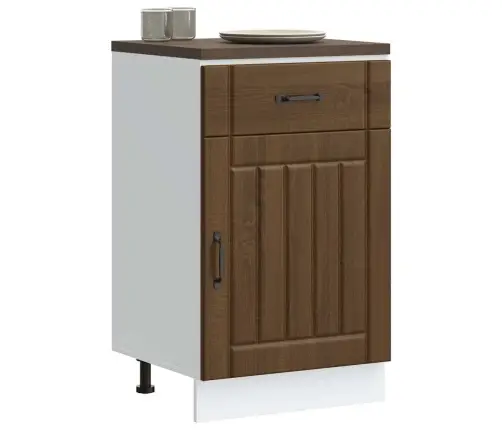 Köögi Aluskapp Lucca, Pruun Tamm, Tehispuit