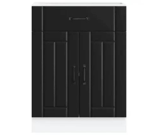 Köögi Aluskapp Lucca, Must, Tehispuit