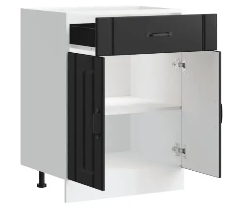 Köögi Aluskapp Lucca, Must, Tehispuit