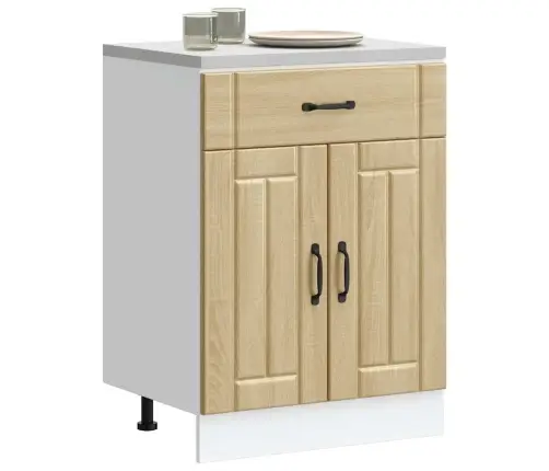 Virtuvės Spintelė, Lucca, Sonoma Ąžuolo, Apdirbta Mediena