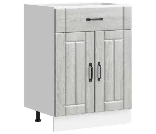 Virtuves Apakšējai Skapītis, Lucca, Pelēka Ozolkoka Krāsa Vidaxl