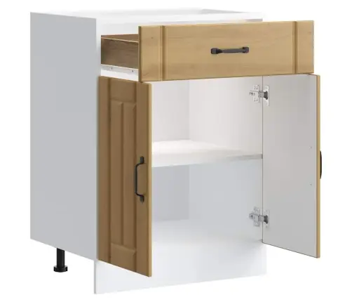 Köögi Aluskapp Lucca, Käsitöötamm, Tehispuit