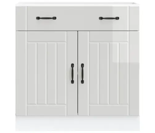 Köögi Aluskapp Lucca, Kõrgläikega Valge, Tehispuit