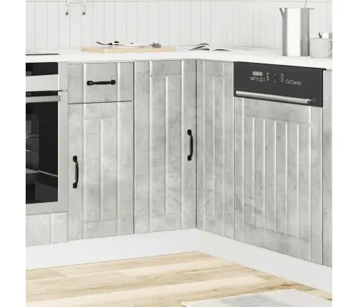 Virtuvės Kampinė Spintelė "Lucca" Betoninė Pilka