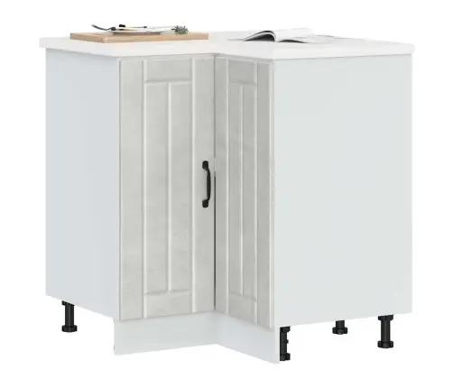 Virtuvės Kampinė Spintelė "Lucca" Betoninė Pilka