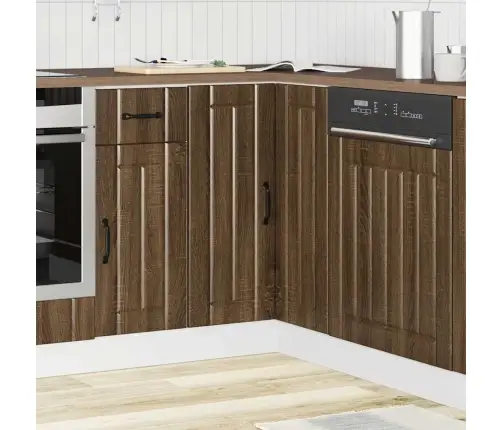 Virtuvės Kampinė Spintelė "Lucca" Rudo Ąžuolo