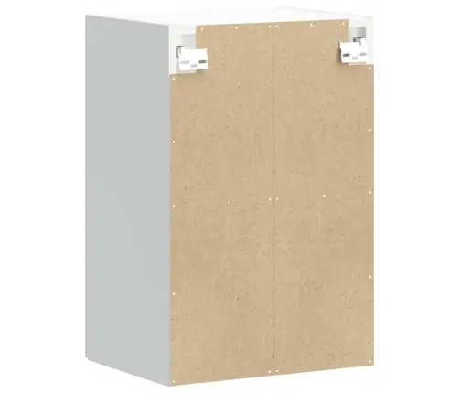 Virtuves Sienas Skapis Ar Stikla Durvīm Lucca High Gloss White Vidaxl