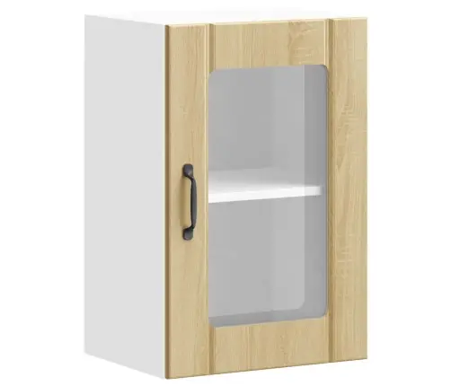 Virtuves Sienas Skapis Ar Stikla Durvīm 